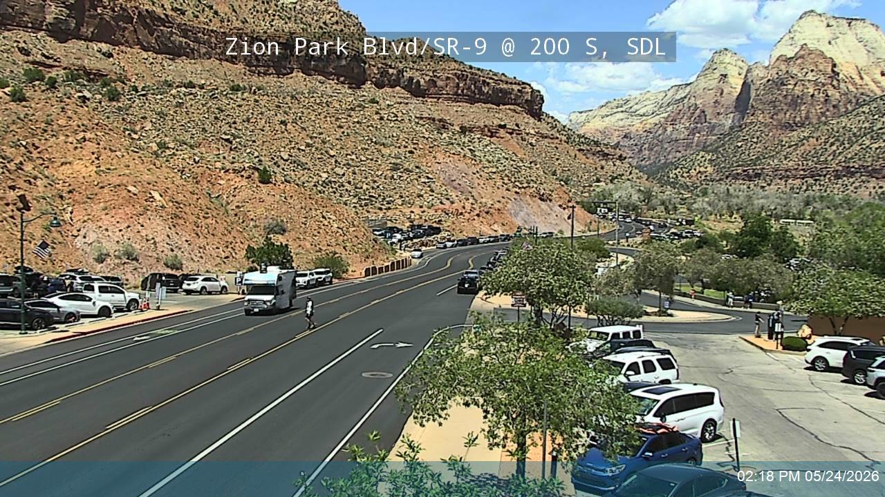Zion National Park South Gate Entrance webcam