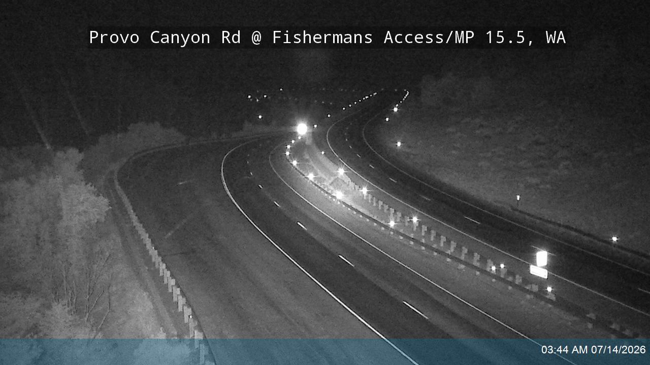 Provo Canyon Rd / US-189 @ Fishermens / MP 15.46 road camera