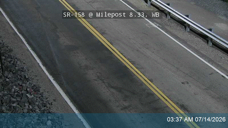 SR-158 @ Milepost 8.33, WB road camera