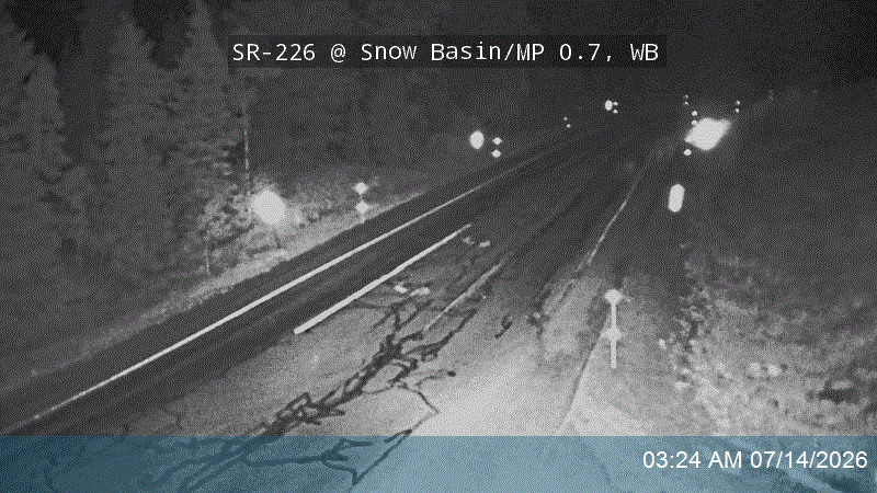 SR-226 @ Snow Basin / MP 0.7, WB road camera