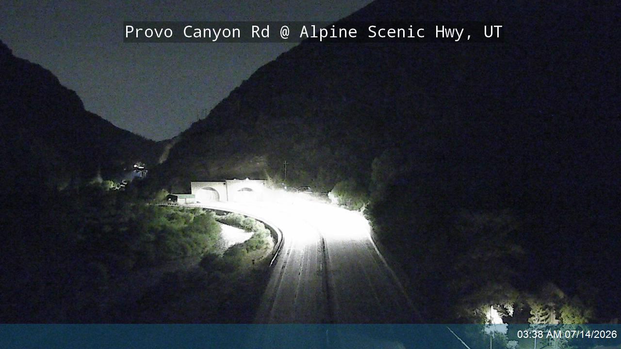 Provo Canyon Rd / US-189 @ Alpine Scenic Hwy / SR-92 / MP 14.26, UT road camera