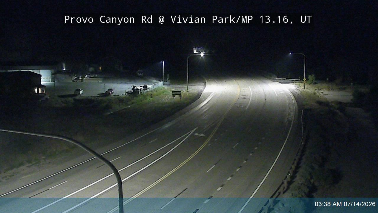 Provo Canyon Rd / US-189 @ Vivian Park / MP 13.16, UT road camera