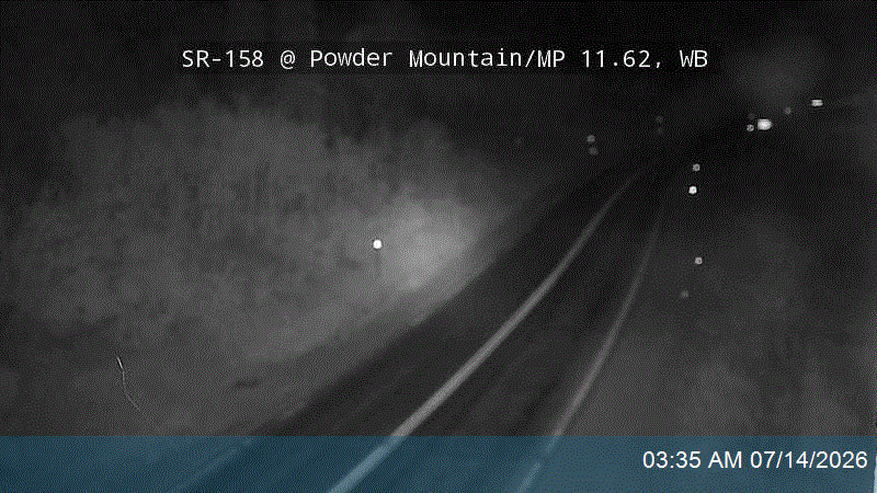 SR-158 @ Powder Mountain / MP 11.62, WB road camera