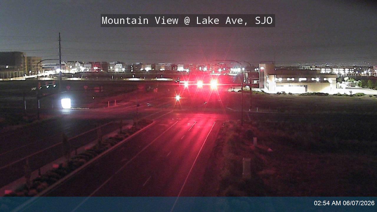 Live snapshot from Mountain View / SR-85 SB @ Lake Ave / 11400 S, SJO