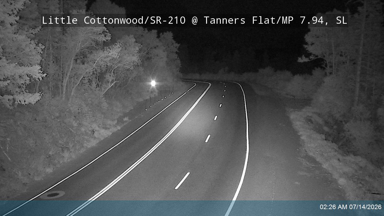 Little Cottonwood Rd / SR-210 @ Tanners Flat / MP 7.94, SL road camera