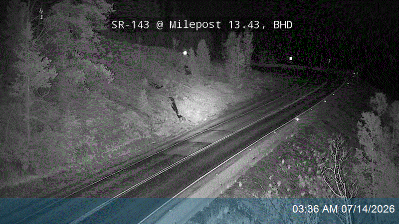 SR-143 @ Milepost 13.43, BHD road camera