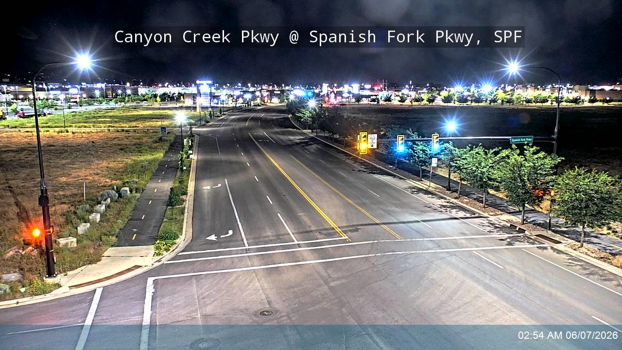 Live snapshot from Canyon Creek Pkwy @ Spanish Fork Pkwy, SPF