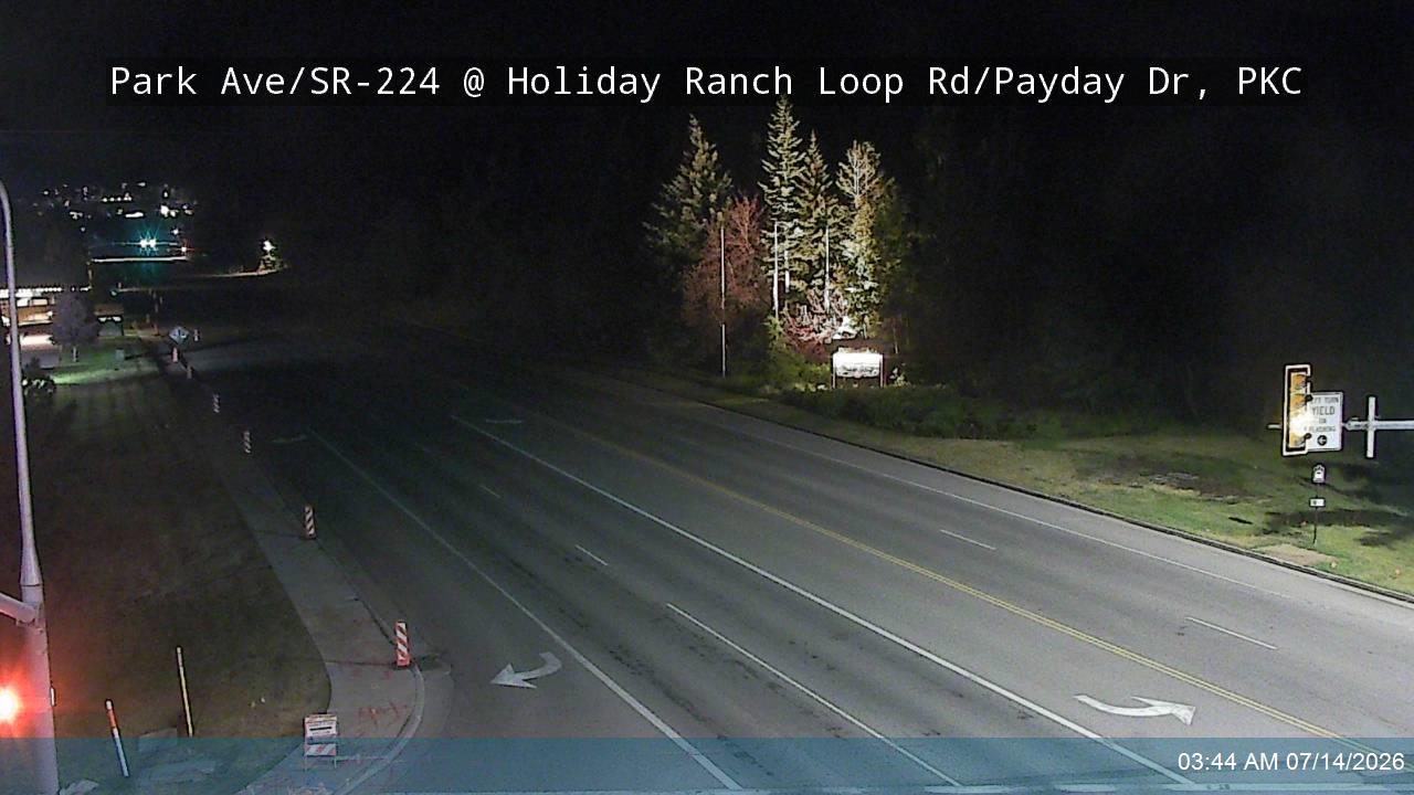 Park Ave / SR-224 @ Holiday Ranch Loop Rd / Payday Dr, PKC road camera