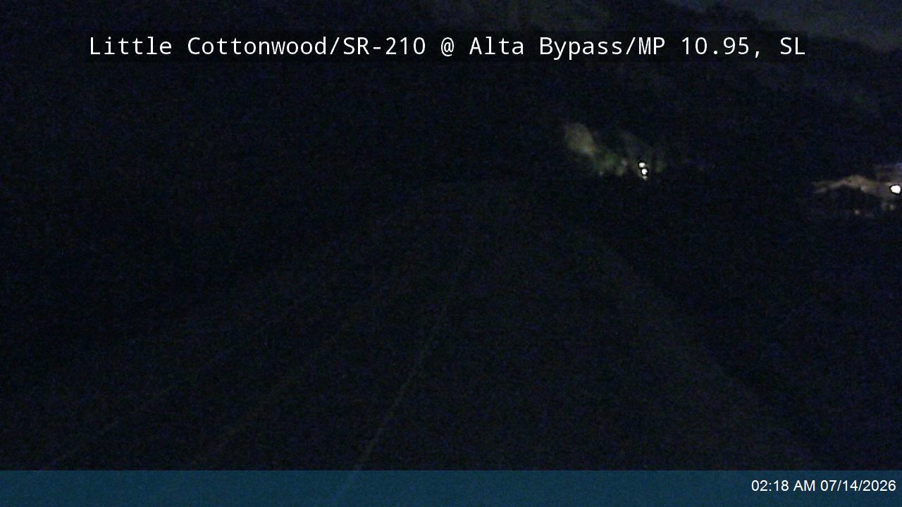 Little Cottonwood Rd / SR-210 EB @ Alta Bypass / MP 10.95, SL road camera