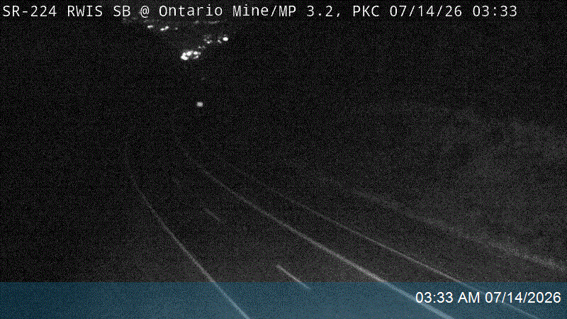 SR-224 / Marsac Ave RWIS SB @ Ontario Mine / MP 3.22, PKC road camera