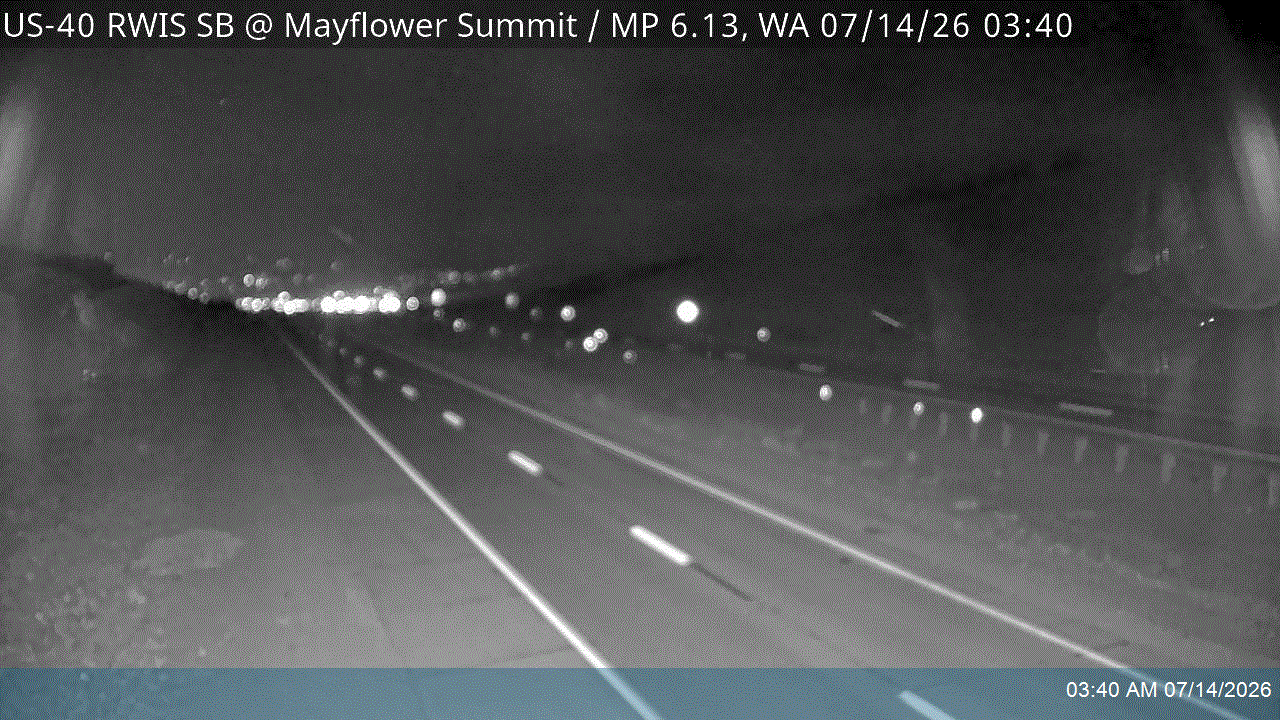 US-40 RWIS SB @ Mayflower Summit / MP 6.13, WA road camera