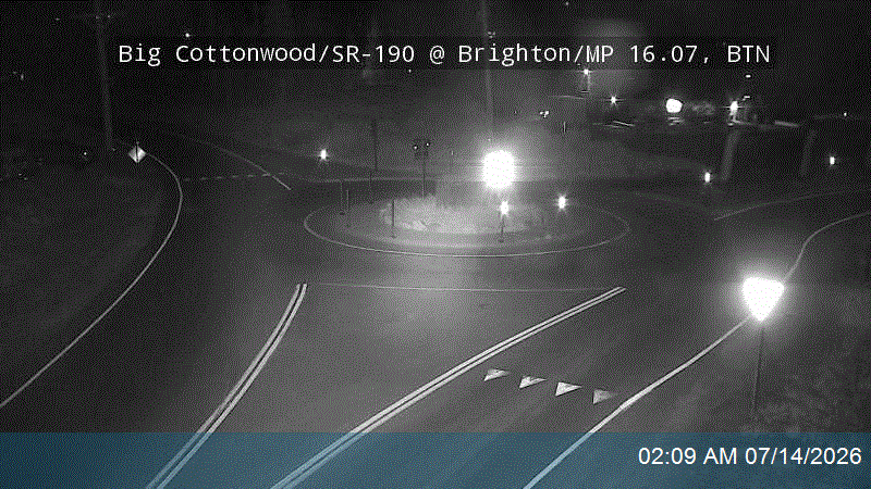 Big Cottonwood Canyon Rd / SR-190 @ Brighton / MP 16.07, BTN road camera