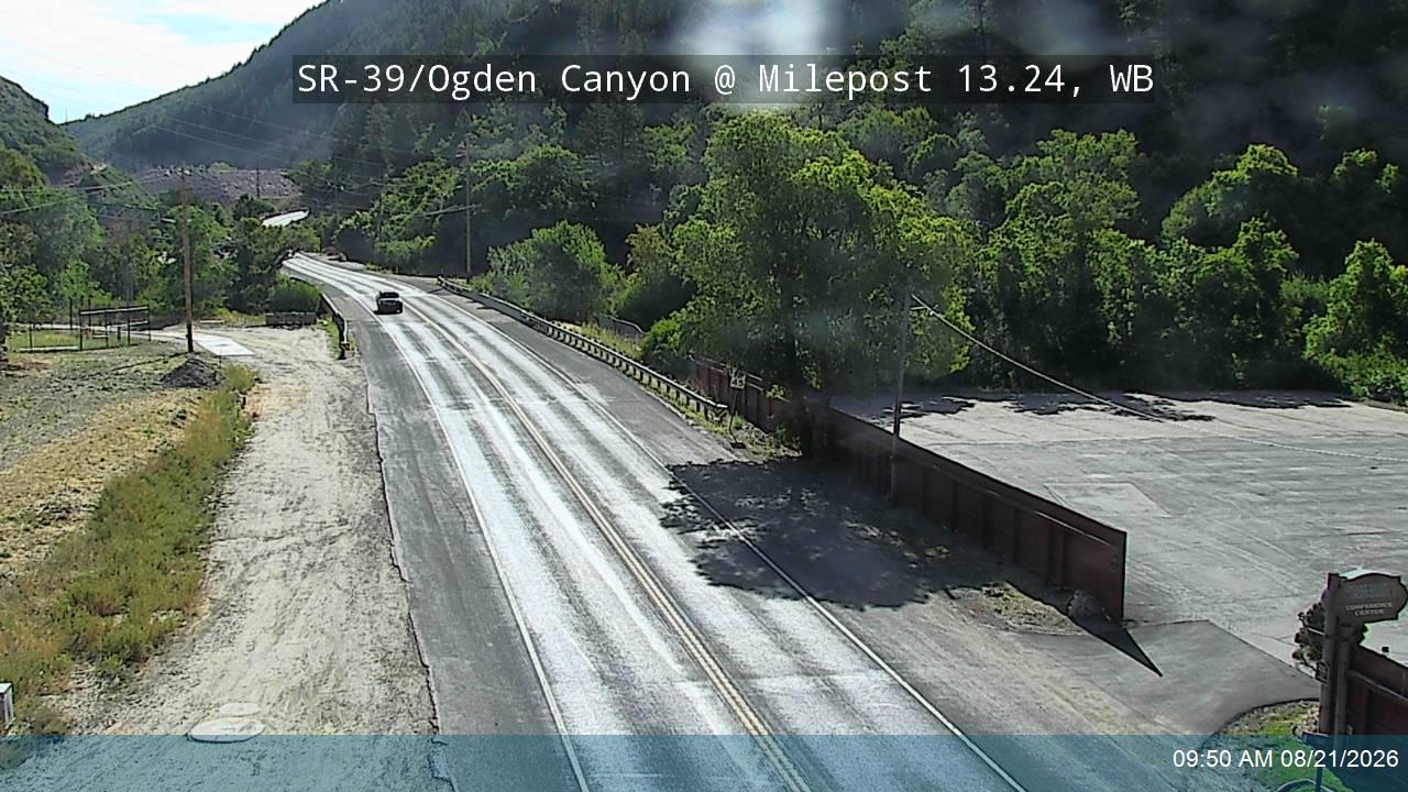 SR-39 / Ogden Canyon @ Milepost 13.24, WB road camera