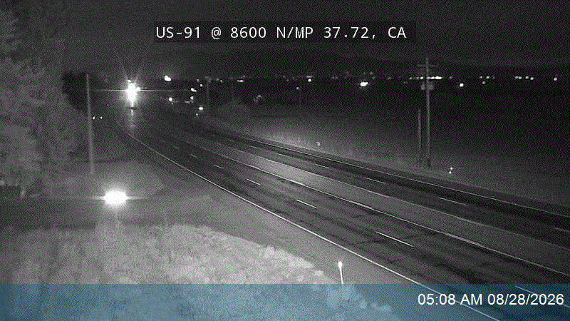 US-91 @ 8600 N / MP 37.72, CA road camera