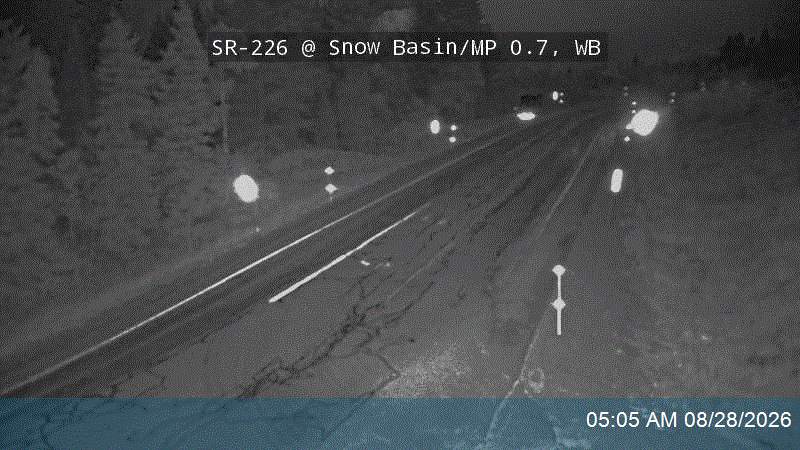 SR-226 @ Snow Basin / MP 0.7, WB road camera
