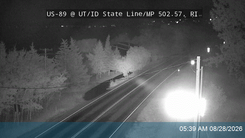 US-89 @ UT/ID State Line / MP 502.57, RI road camera