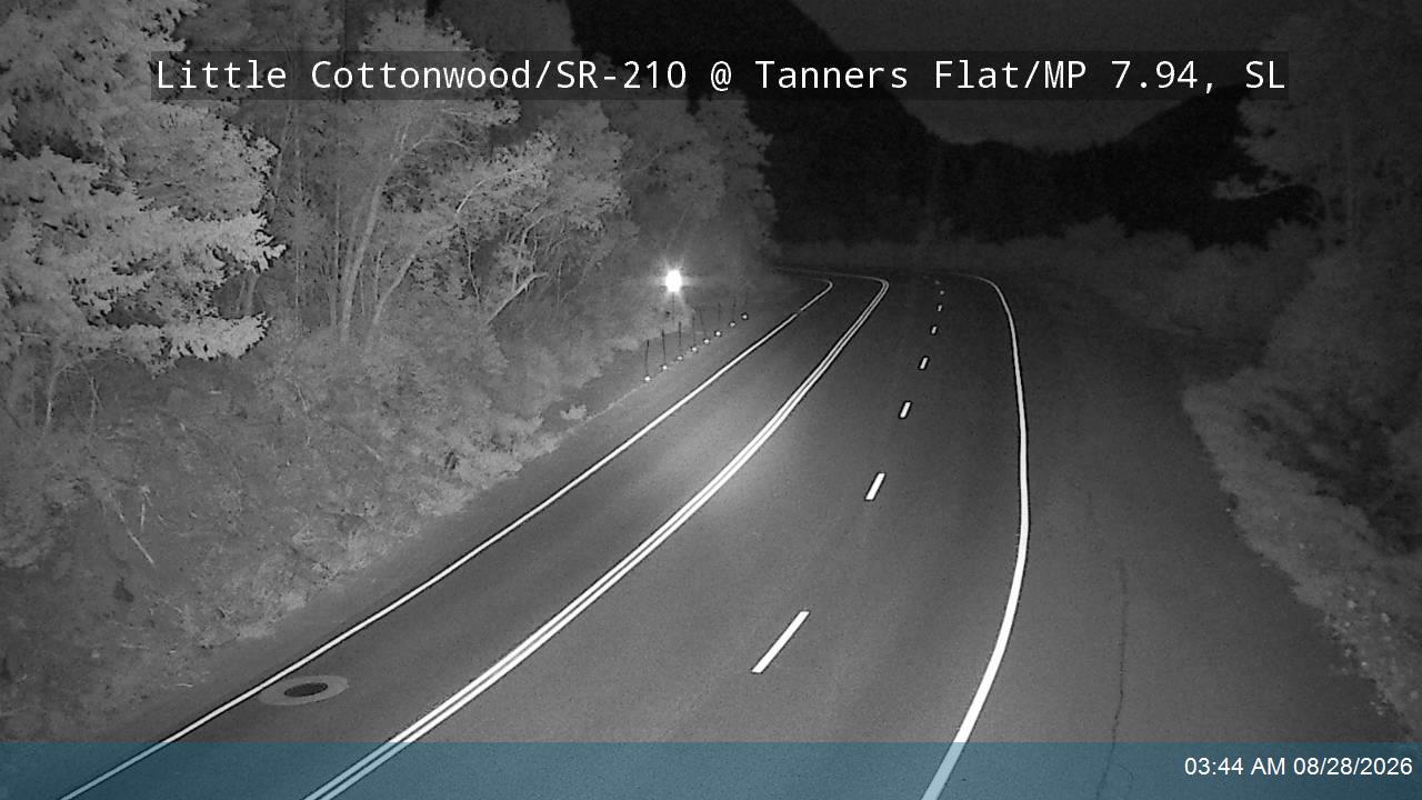 Little Cottonwood Rd / SR-210 @ Tanners Flat / MP 7.94, SL road camera