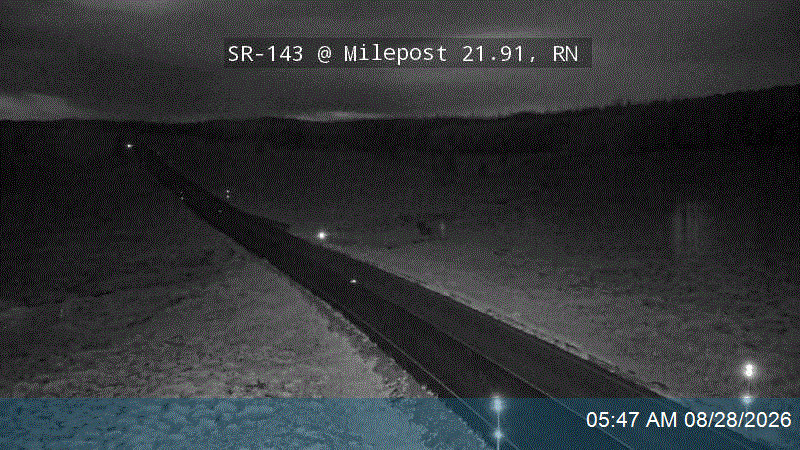 SR-143 @ Milepost 21.91, RN road camera