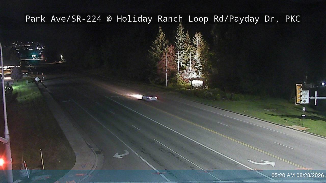 Park Ave / SR-224 @ Holiday Ranch Loop Rd / Payday Dr, PKC road camera