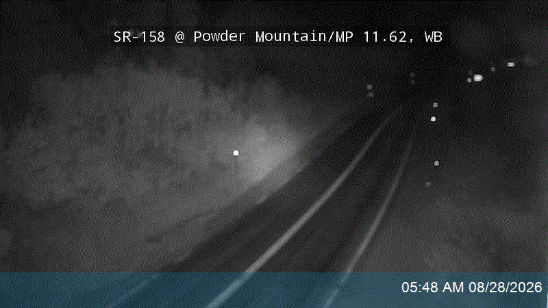SR-158 @ Powder Mountain / MP 11.62, WB road camera