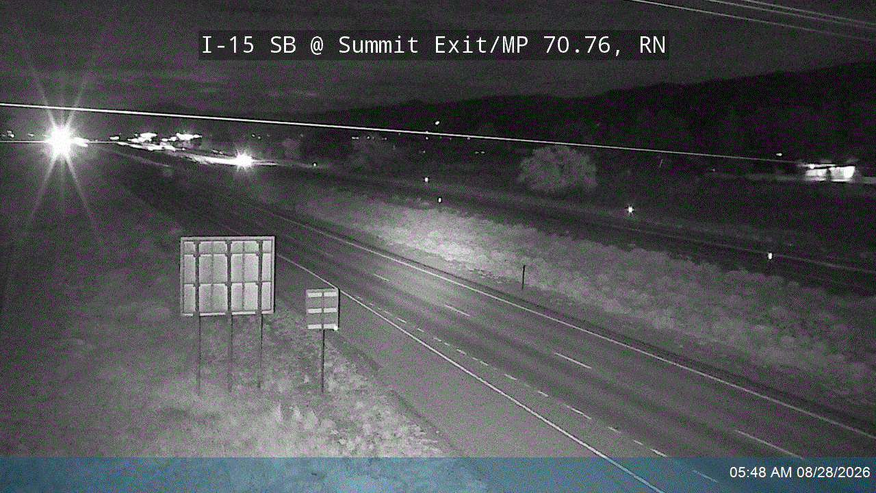 I-15 SB @ Summit Exit / MP 70.76, RN road camera