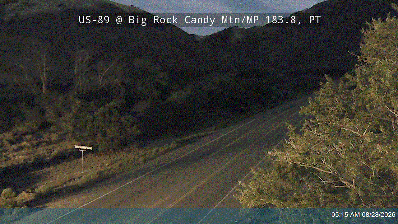 US-89 @ Big Rock Candy Mtn / MP 183.8, PT road camera