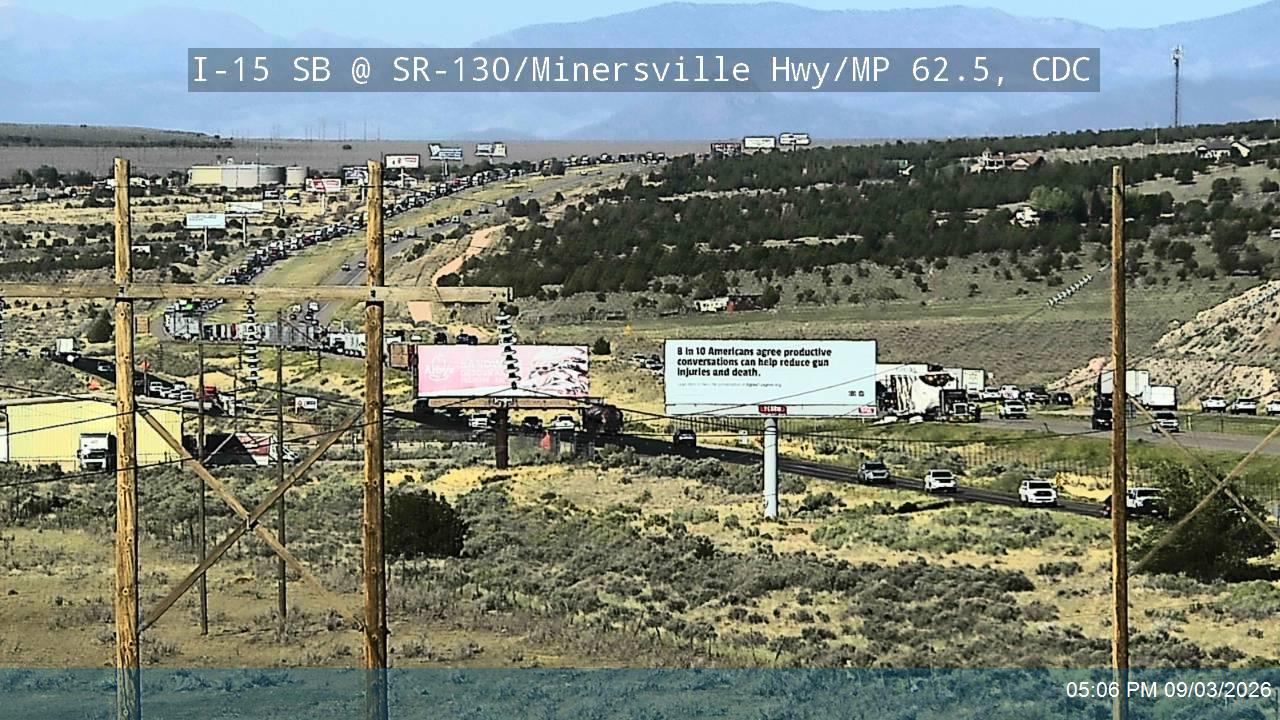 I-15 SB @ SR-130 / Minersville Hwy / MP 62.5, CDC