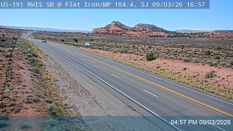 US-191 RWIS SB @ Flat Iron / MP 104.44, SJ
