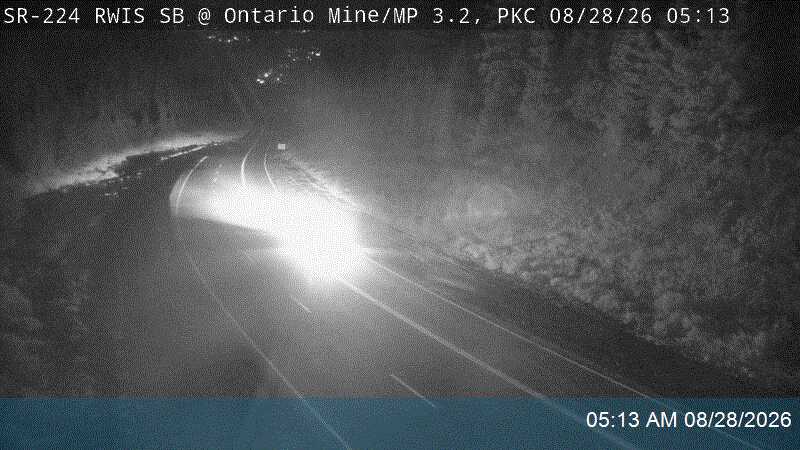 SR-224 / Marsac Ave RWIS SB @ Ontario Mine / MP 3.22, PKC road camera