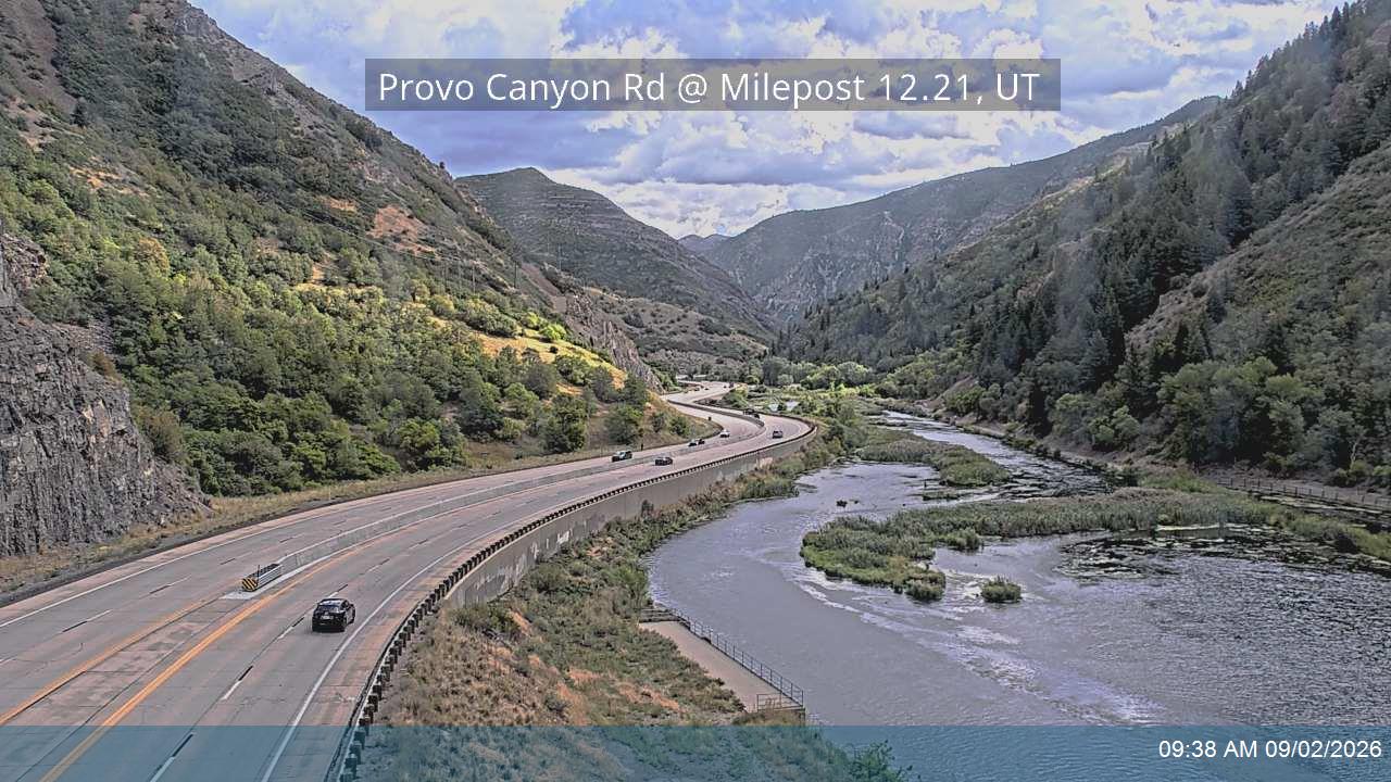 Provo Canyon Rd / US-189 @ Milepost 12.21, UT road camera