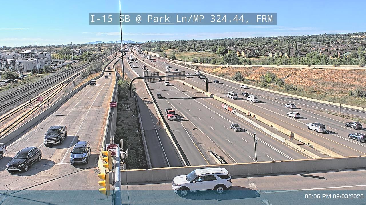 I-15 SB @ Park Ln / 1100 W / SR-225 / MP 324.44, FRM