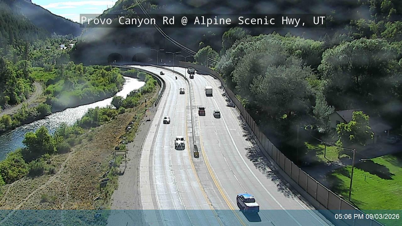 Provo Canyon Rd / US-189 @ Alpine Scenic Hwy / SR-92 / MP 14.26, UT