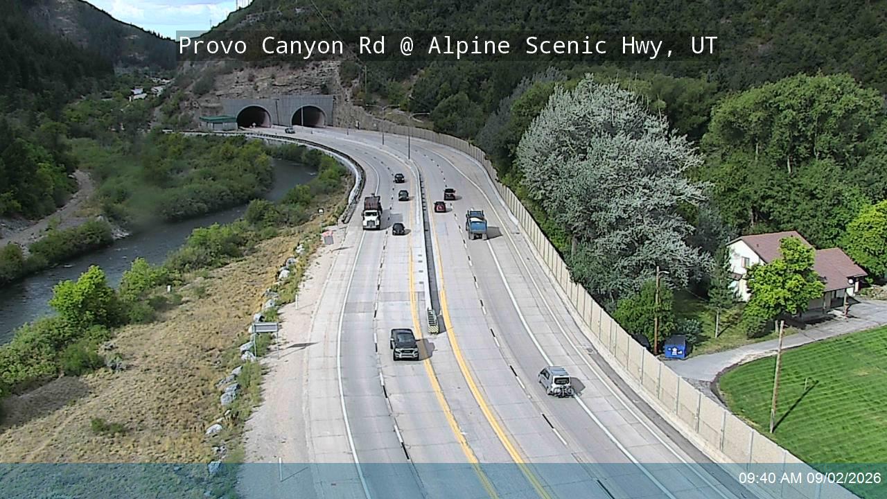 Provo Canyon Rd / US-189 @ Alpine Scenic Hwy / SR-92 / MP 14.26, UT road camera