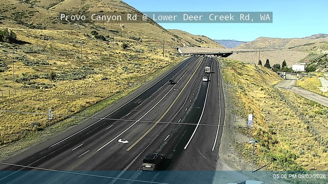 Provo Canyon Rd / US-189 @ Lower Deer Creek Rd / MP 17.14, WA