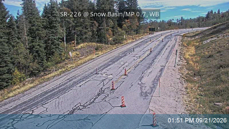 SR-226 @ Snow Basin / MP 0.7, WB road camera