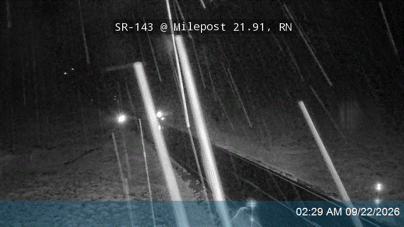 SR-143 @ Milepost 21.91, RN road camera