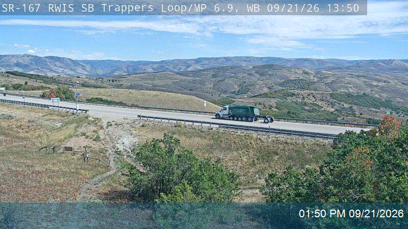 SR-167 / Trappers Loop RWIS SB @ SR-226 / Snow Basin Rd / MP 6.92, WB road camera