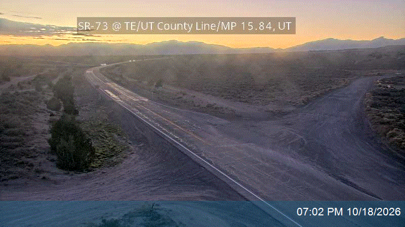 SR-73 @ TE/UT County Line / MP 15.84, UT