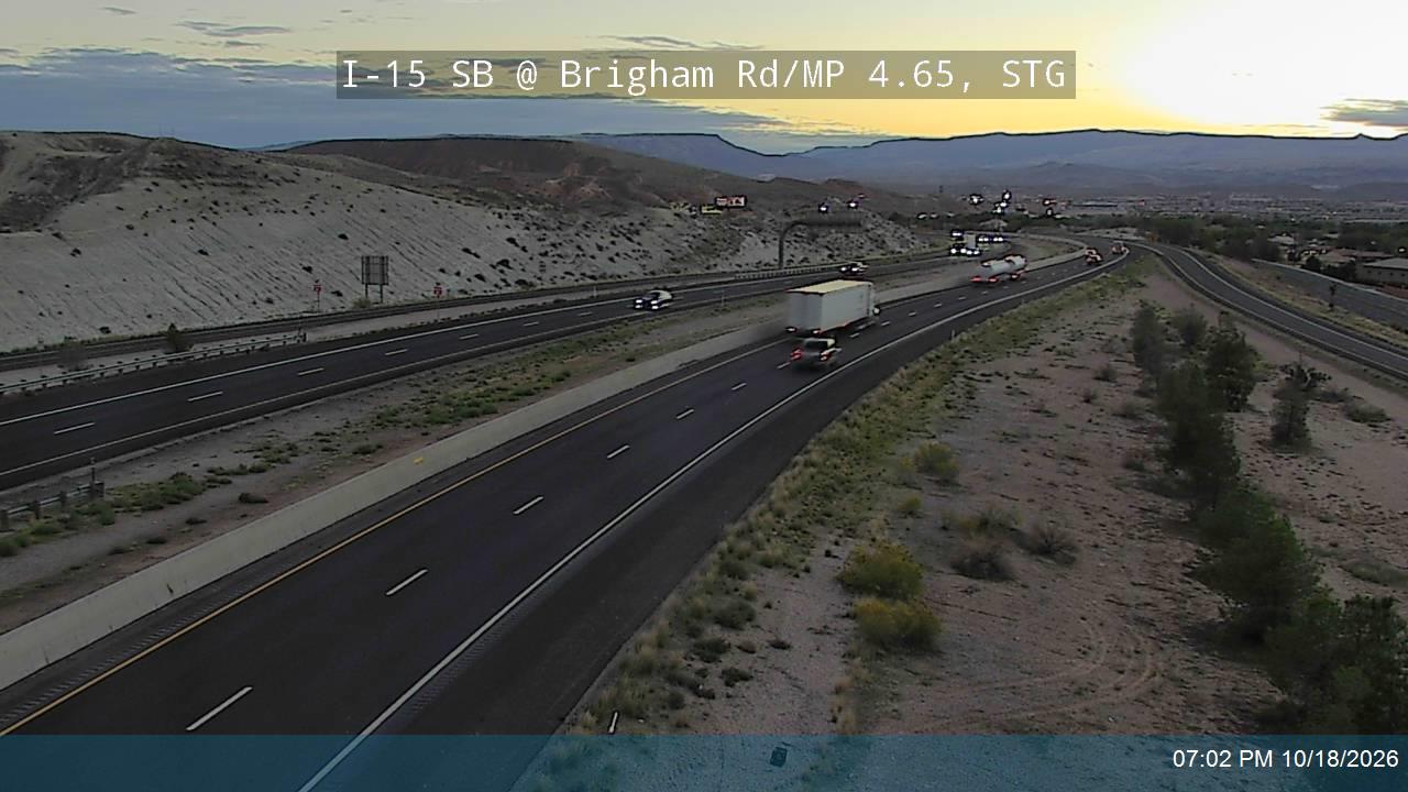 I-15 SB @ Brigham Rd / MP 4.65, STG