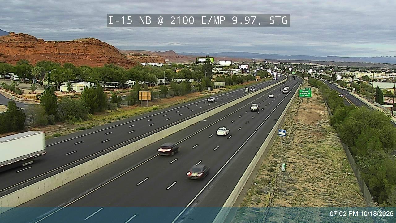 I-15 NB @ 2100 E / MP 9.97, STG
