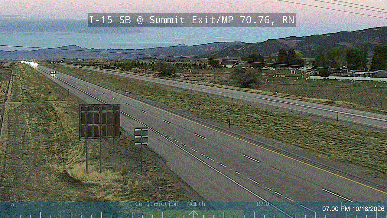 I-15 SB @ Summit Exit / MP 70.76, RN