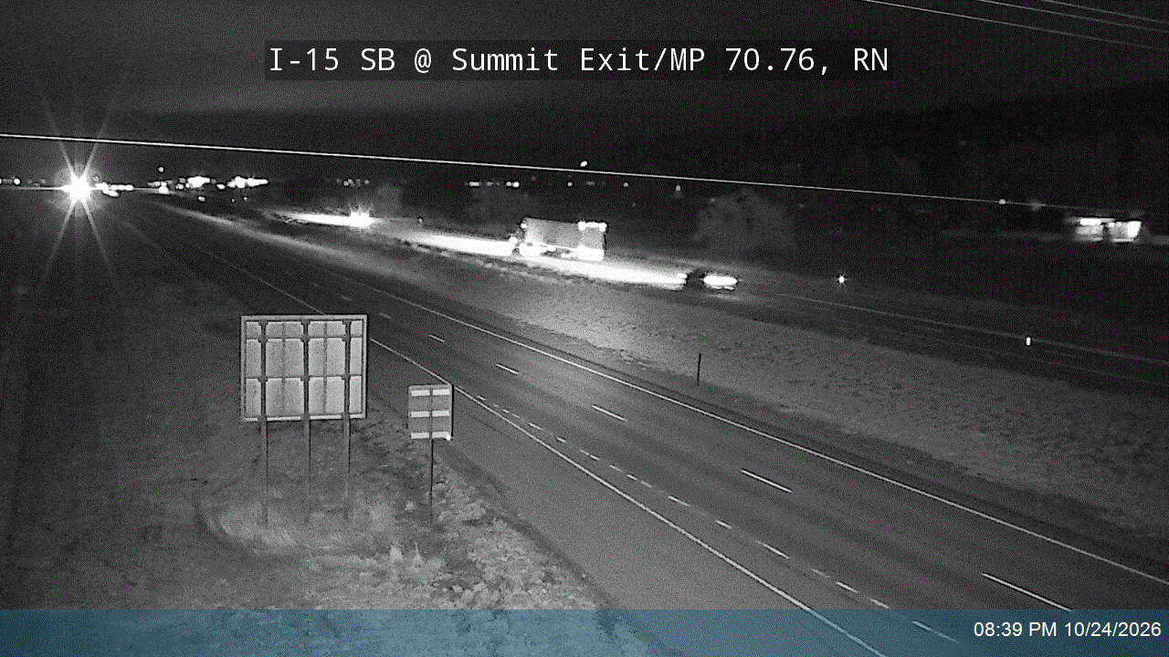 I-15 SB @ Summit Exit / MP 70.76, RN road camera