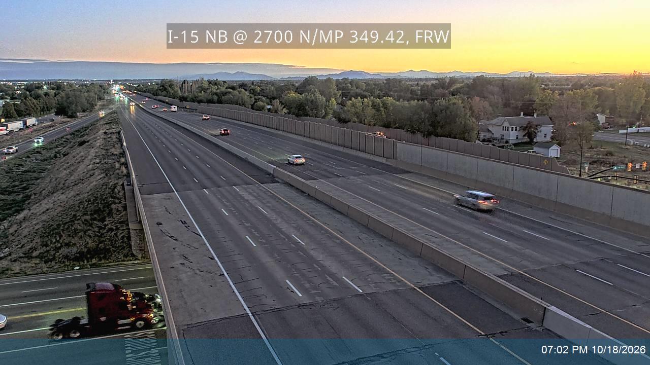 I-15 NB @ 2700 N / SR-134 / MP 349.42, FRW