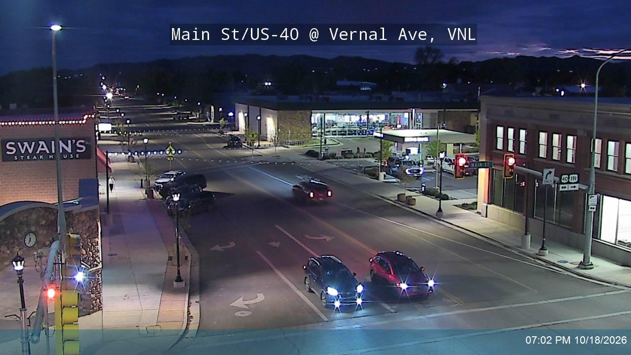 Main St / US-40 @ Vernal Ave / US-191 / MP 144.3, VNL