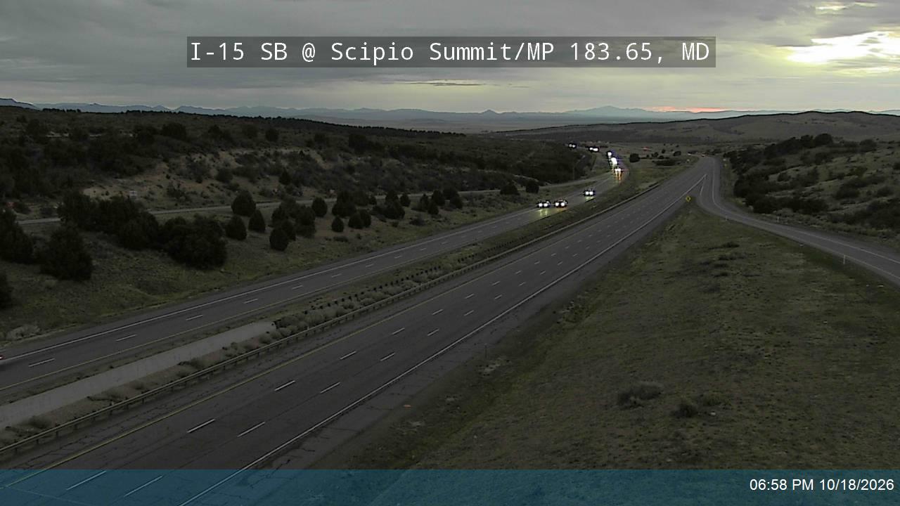 I-15 SB @ Scipio Summit / Exit 184 / MP 183.65, MD