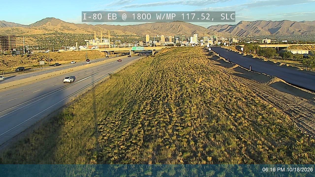 I-80 EB @ 1800 W / MP 117.52, SLC