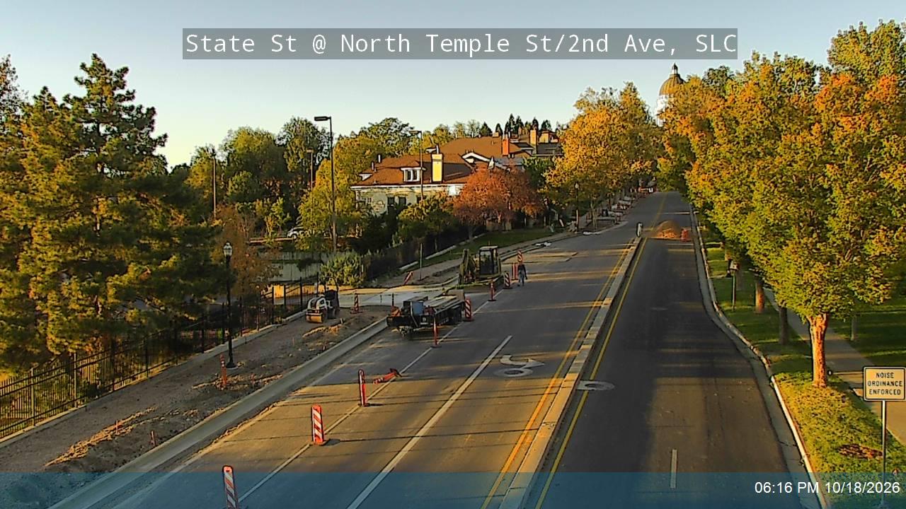 State St / SR-186 @ North Temple St / 2nd Ave, SLC