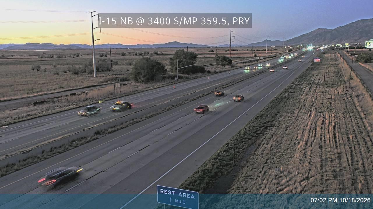 I-15 NB @ 3400 S / MP 359.5, PRY