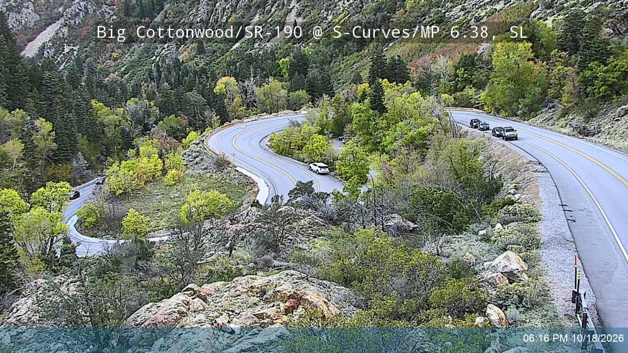 Big Cottonwood Canyon Rd / SR-190 @ S-Curves / MP 6.38, SL