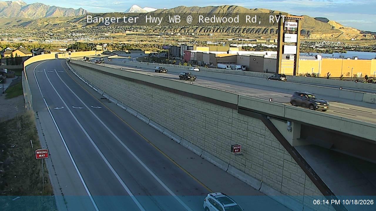 Bangerter Hwy / SR-154 WB @ Redwood Rd / SR-68, RVT